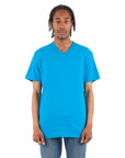 6.2 oz V-Neck - Large Sizes 3XL / Turquoise