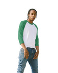 Classic Raglan XS / White and Kelly Green