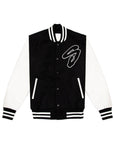 Leather Letterman Jacket - Logo