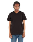 6.2 oz V-Neck - Large Sizes 3XL / Black