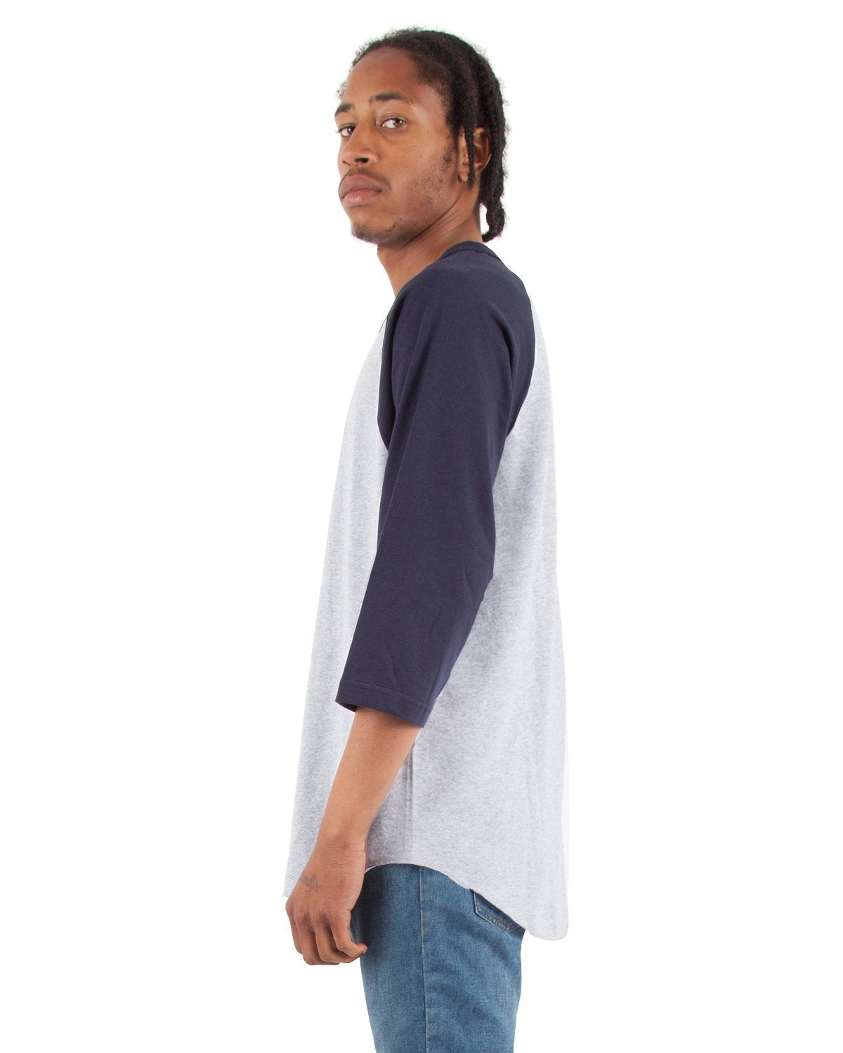 Heather Grey and Navy