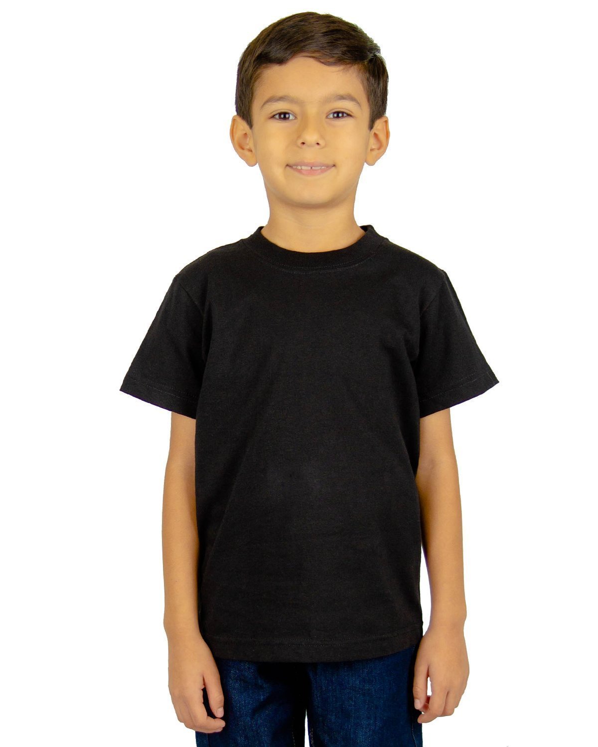 6.0 oz Kids' Crew Short Sleeve XXS / Black