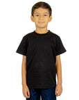 6.0 oz Kids' Crew Short Sleeve XXS / Black