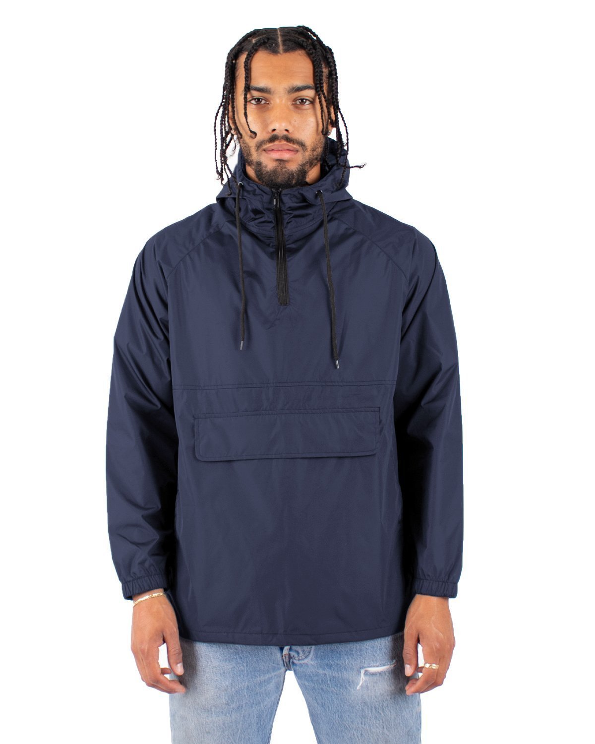 Anorak Windbreaker XL / Navy