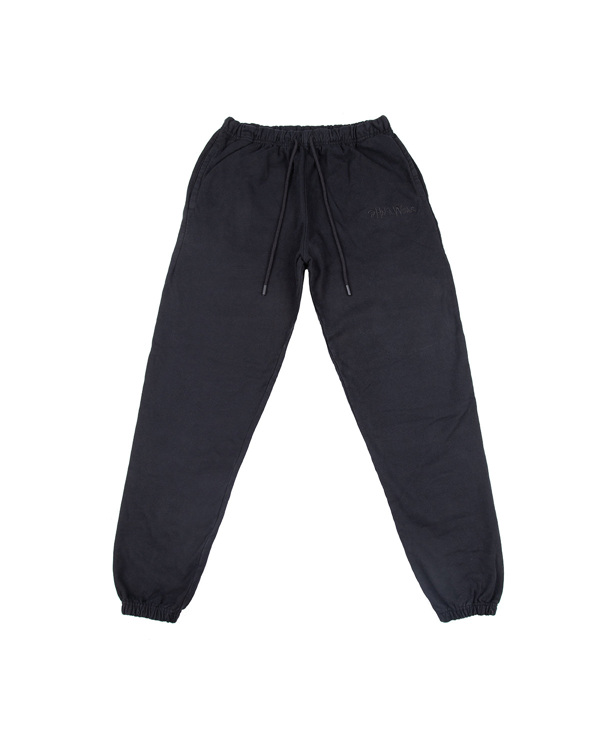 Embroidered Garment Dye Sweatpants 2XL / Black