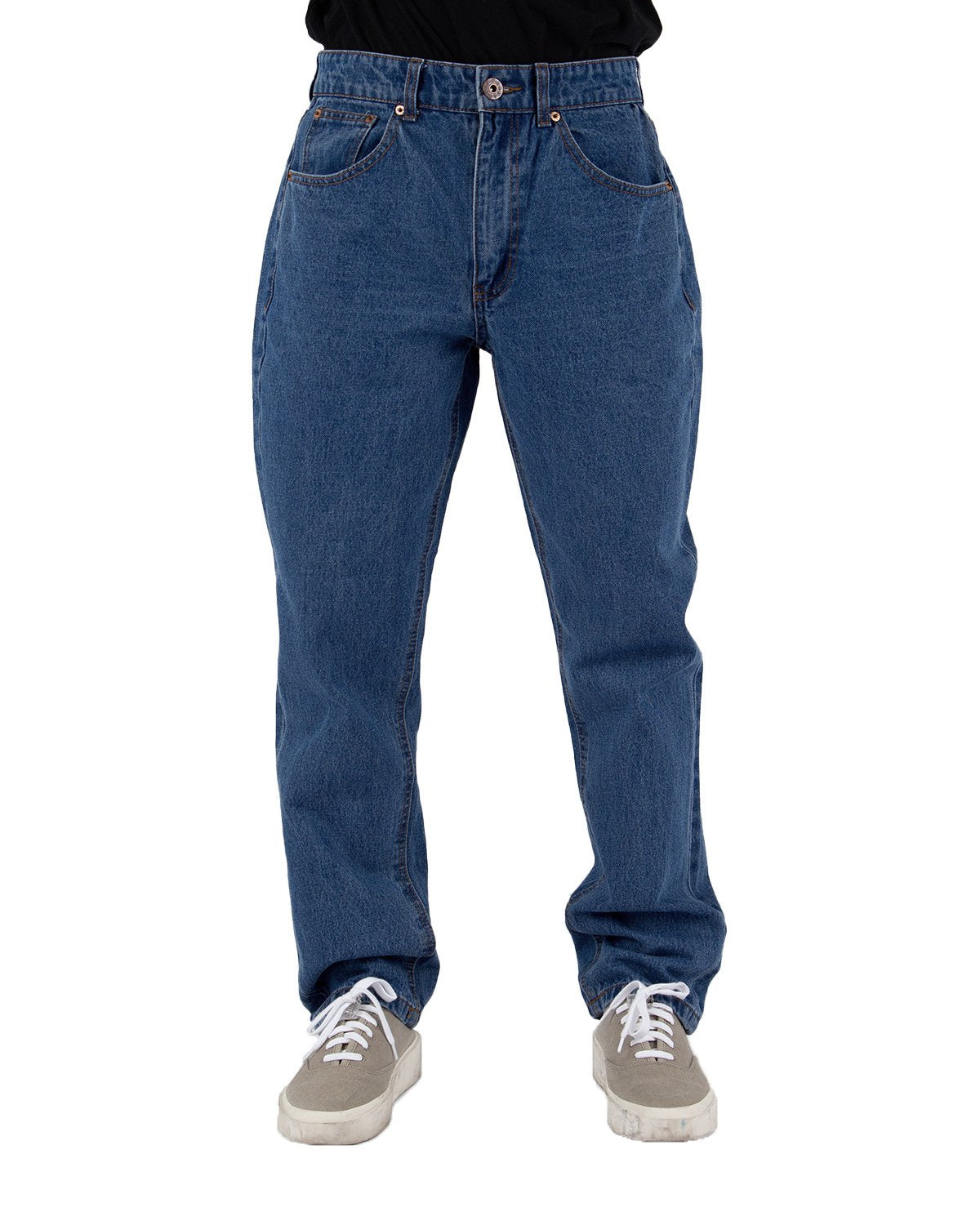 13.0 oz Denim Jeans 44/32 / Stone Wash Dark Blue