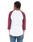 White and Burgundy