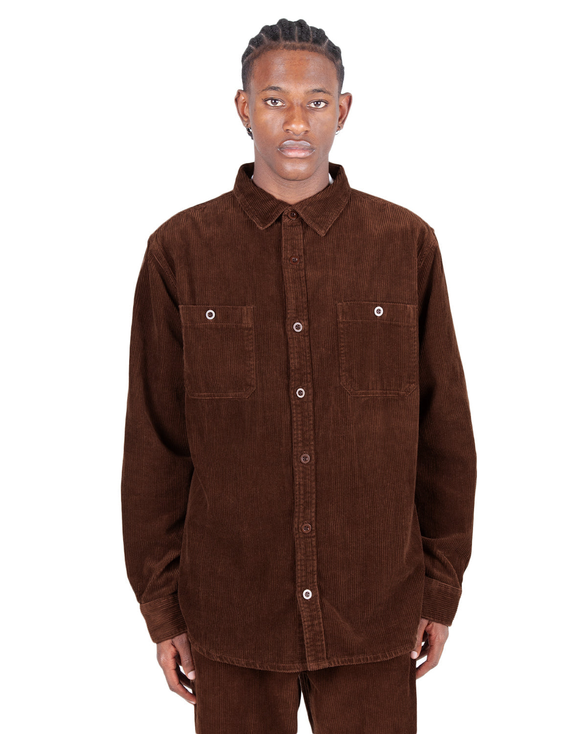 Heavy Corduroy Overshirt 3XL / Chocolate