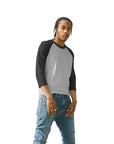 Classic Raglan XS / Heather Grey and Black