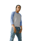 Classic Raglan XS / Heather Grey and Blue