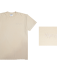Logo Embroidered Garment Dye Short Sleeve 2XL / Cream