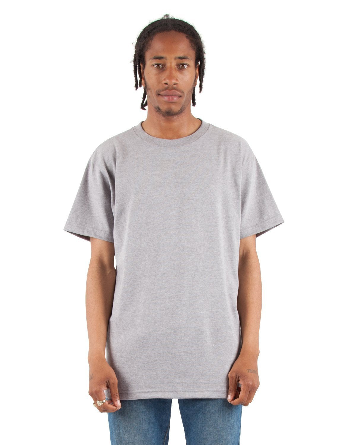 6.7 oz CVC Heavyweight XL / Heather Grey