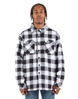 Flannel Jacket XL / White and Black