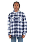 Flannel Jacket XL / White and Navy