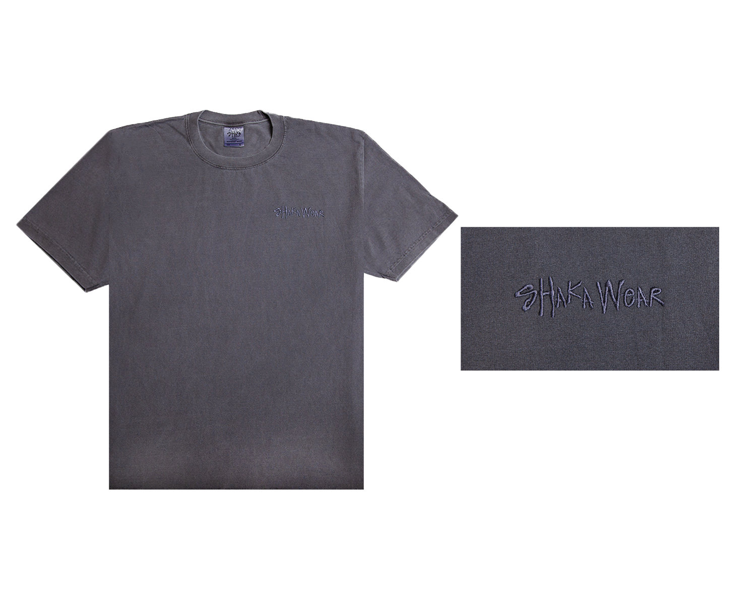 Logo Embroidered Garment Dye Short Sleeve 2XL / Shadow
