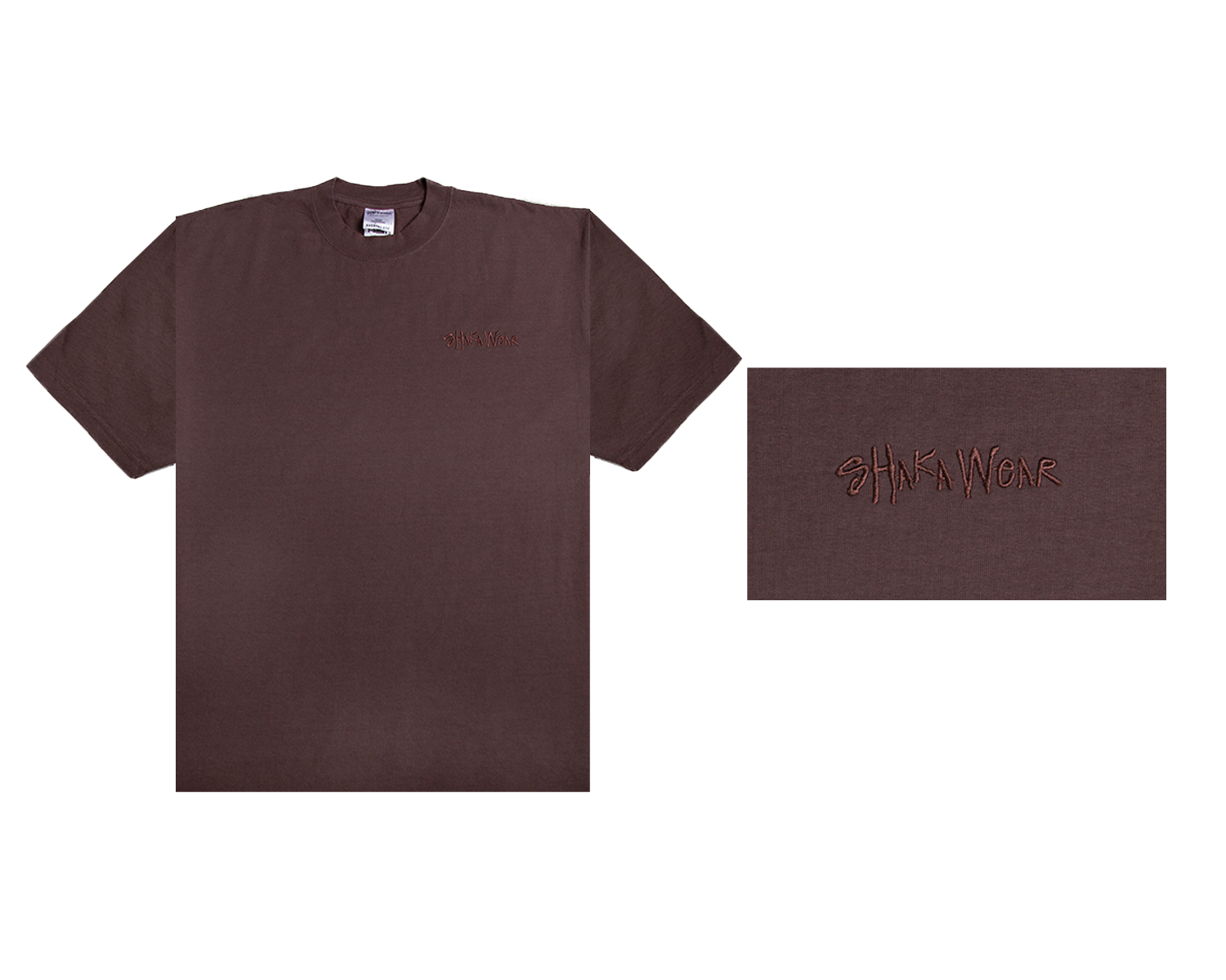 Logo Embroidered Garment Dye Short Sleeve 2XL / Mocha
