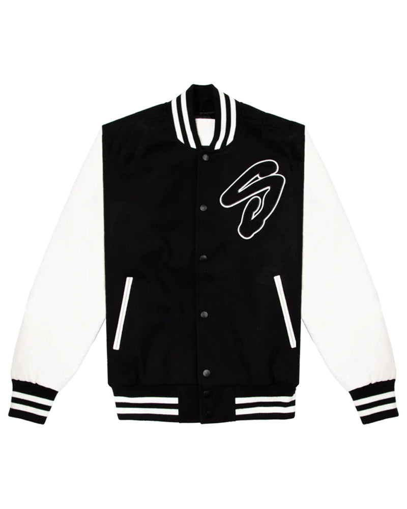 Leather Letterman Jacket - Logo 