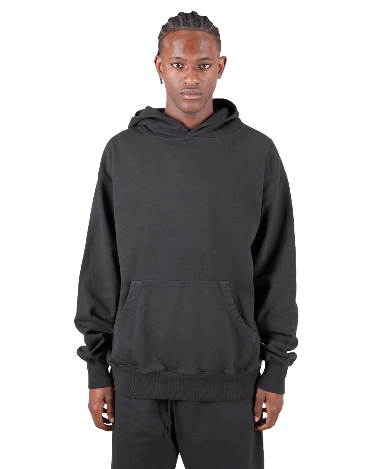 13.5 Oz Los Angeles Garment Dye Fleece Hoodie L / Shadow