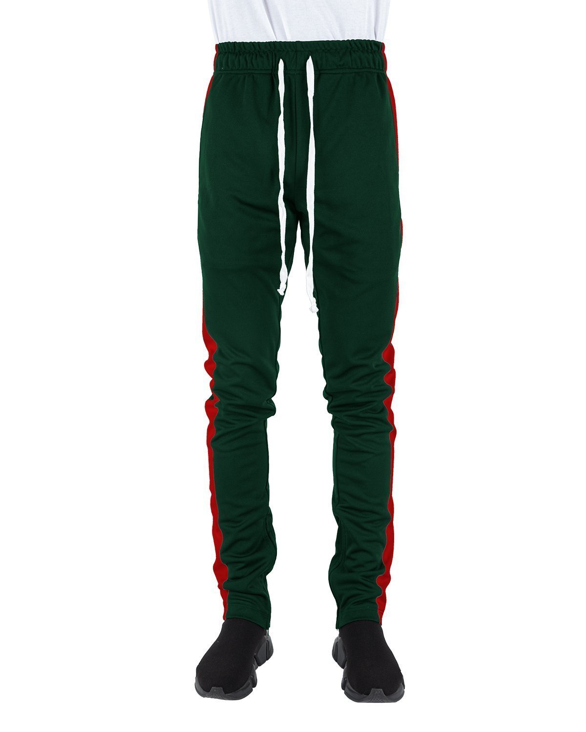 Track Pants XL / Hunter Green and Red