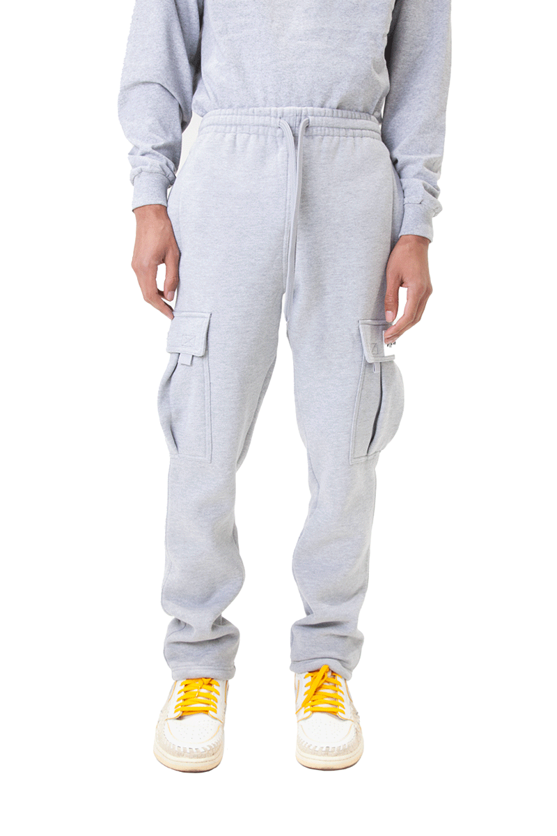 Fleece Cargo Pants 3XL / Heather Grey