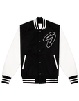 Leather Letterman Jacket - Logo 2X / Black